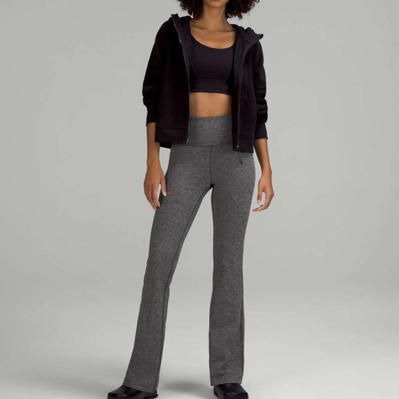 Lululemon Groove Super-High-Rise Flared Pant Nulu Grey, size 6, Tall - Picture 1 of 11